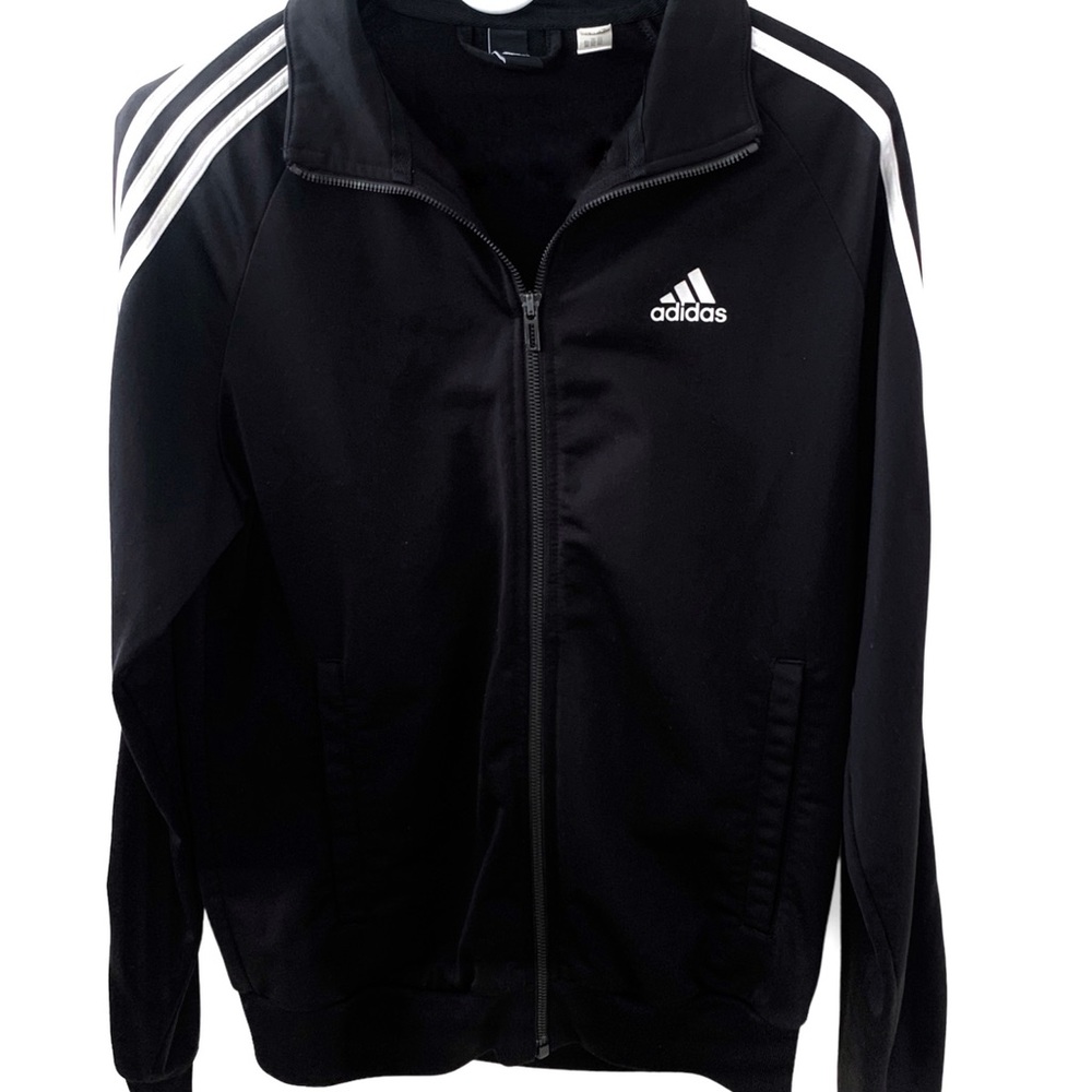 Adidas track jacket Mens color black size small